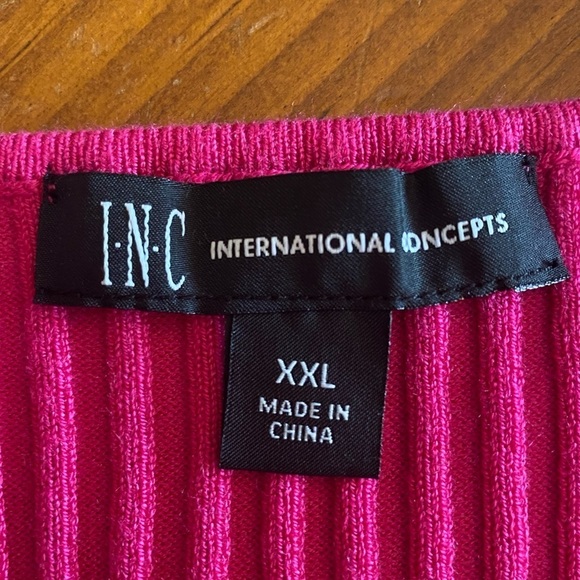 I.N.C. Internaional Concepts Fuchsia Pink Knit Sweater Top Size XXL - Picture 10 of 11
